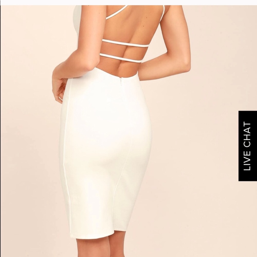 White bodycon dress M